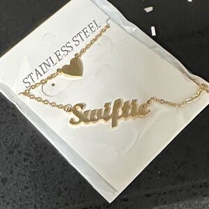 NEW Jojomina Gold Stainless Steel SWIFTIE Necklace